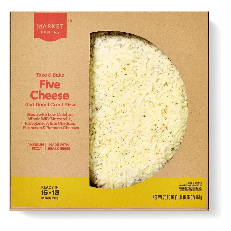Take & Bake Five Cheese Traditional Crust Pizza - Market Pantry™