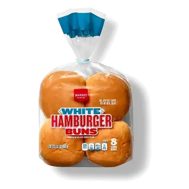 White Hamburger Buns