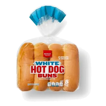White Hot Dog Buns