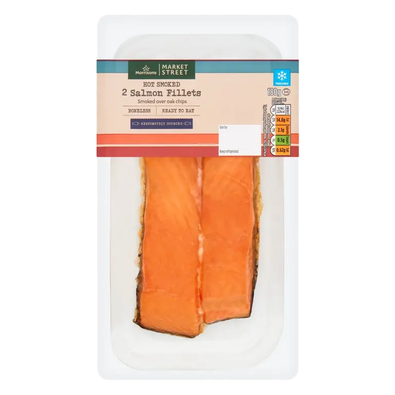 Morrisons 2 Hot Smoked Salmon Fillets