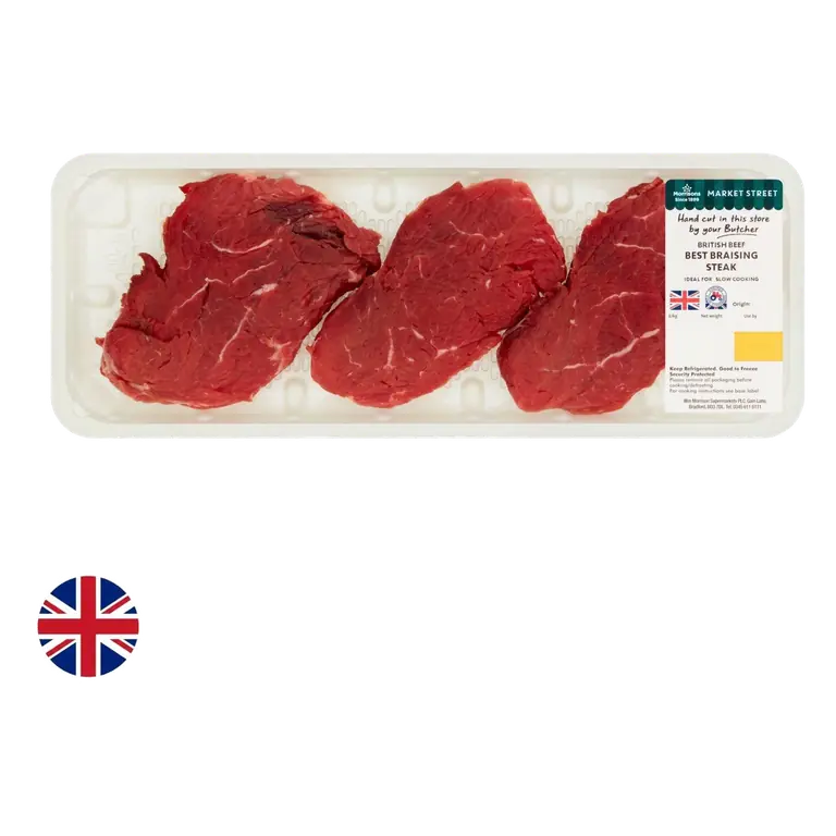 Morrisons British Best Braising Steak 600g