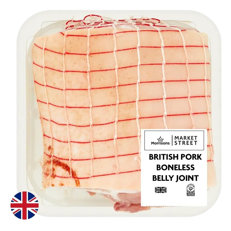 Morrisons British Boneless Pork Belly Joint 725g