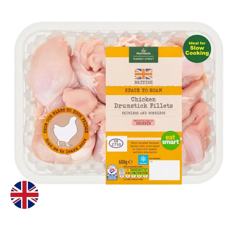 Morrisons British Chicken Drumstick Fillets 600g