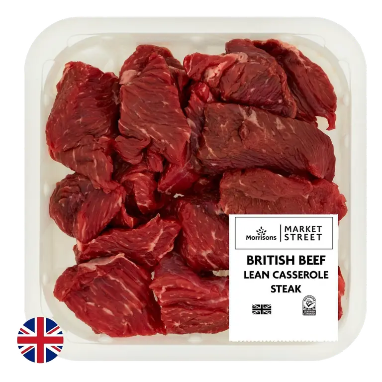 Morrisons British Lean Casserole Steak 650g