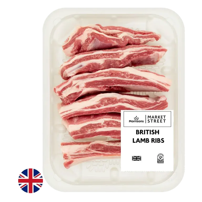 Morrisons British Spring Lamb Ribs 500g