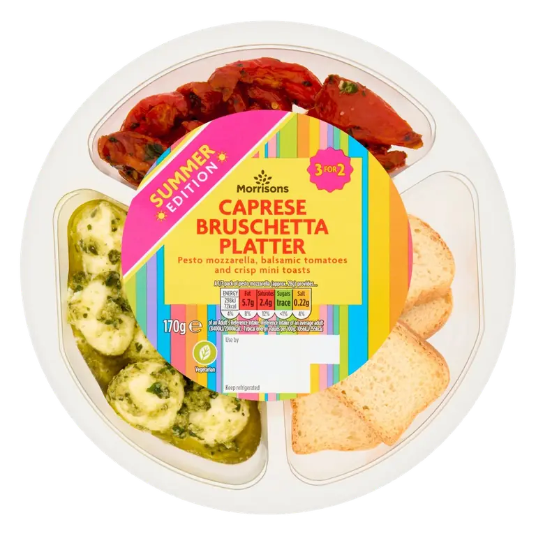 Morrisons Caprese Bruschetta Platter 250g