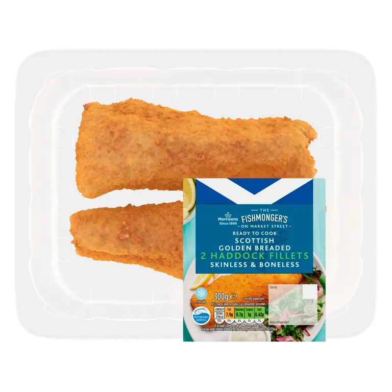 Morrisons Golden Breaded Haddock Fillets