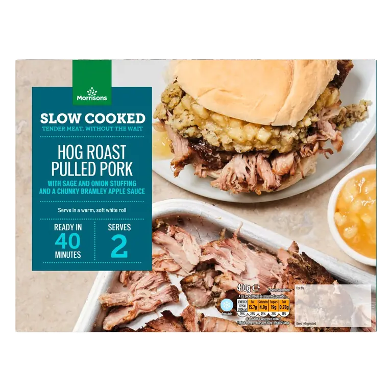 Morrisons Market Street Hog Roast Pulled Pork Slow Cooked 410g