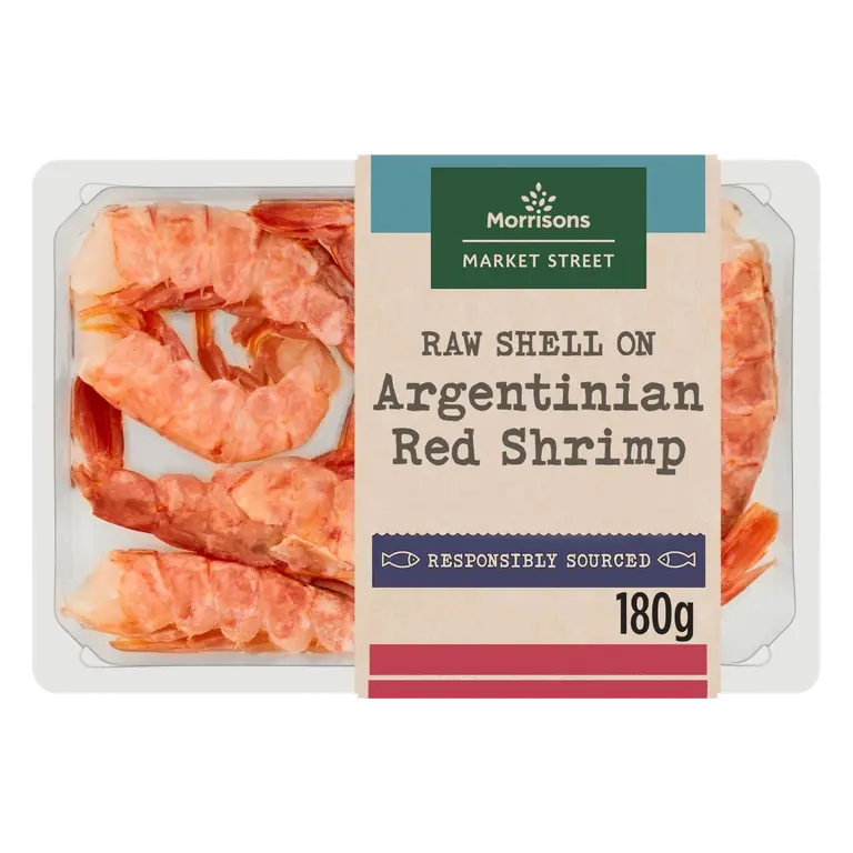 Morrisons Raw Easy Peel Shell On Argentinian Red Shrimp