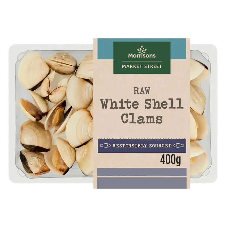 Morrisons Raw White Shell Clams