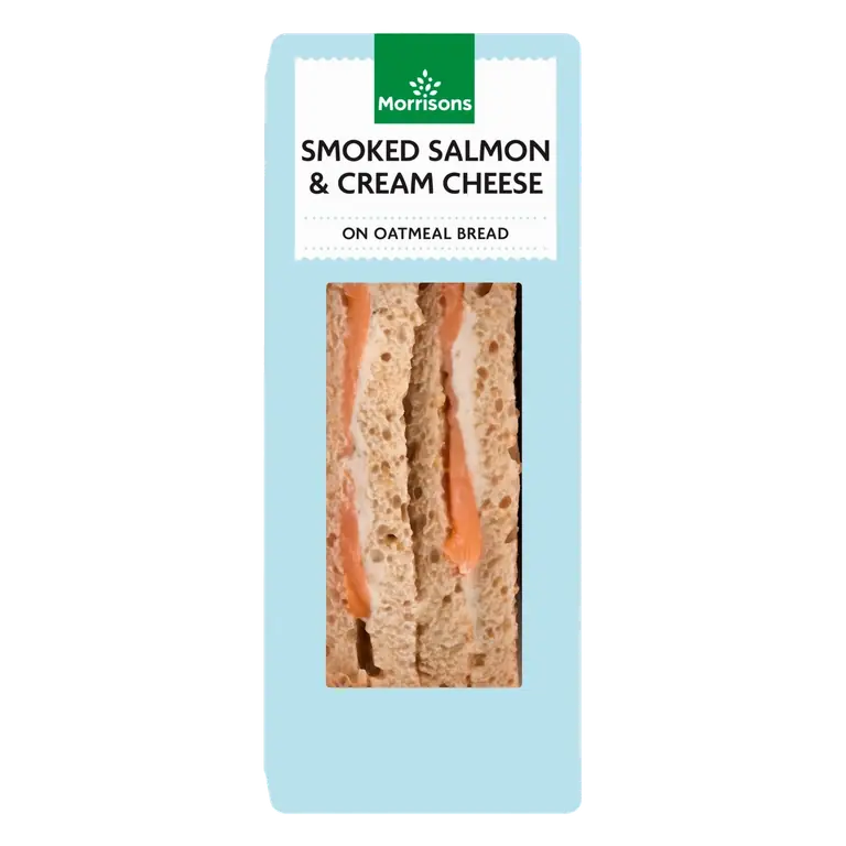 Morrisons Salmon & Cream Cheese Sandwich