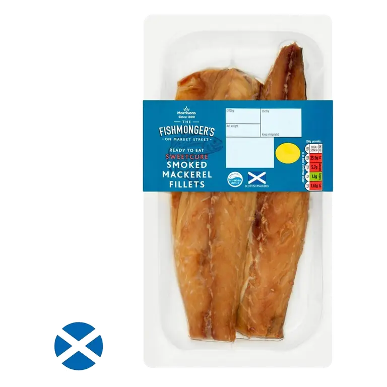 Morrisons Scottish Sweetcure Smoked Mackerel Fillets 191g