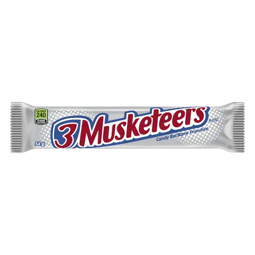 3 Musketeers Chocolate Nougat Candy Bar Full Size Bar 54 g