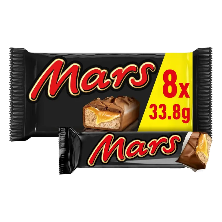 8 x 34.5g Caramel Multipack Chocolate Bars