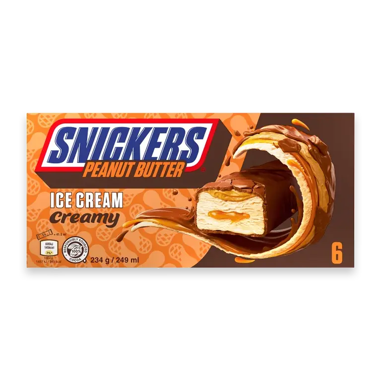 Glass Snickers Creamy 6-p