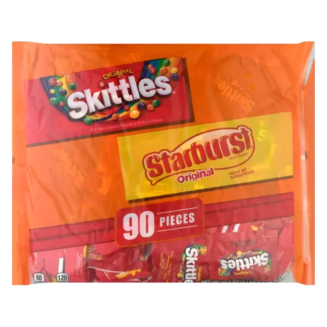 Candies, Skittles/Starburst, Original, 90 Pieces