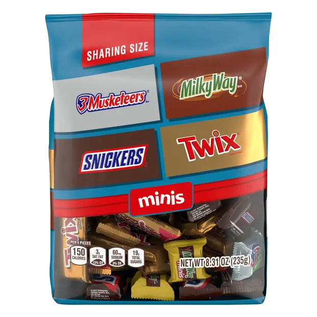 Wrigley Chocolate Candy Assortment Minis Sharing Size