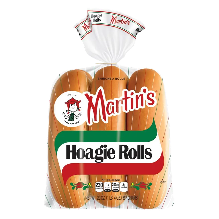 8" Hoagie Rolls - Plain
