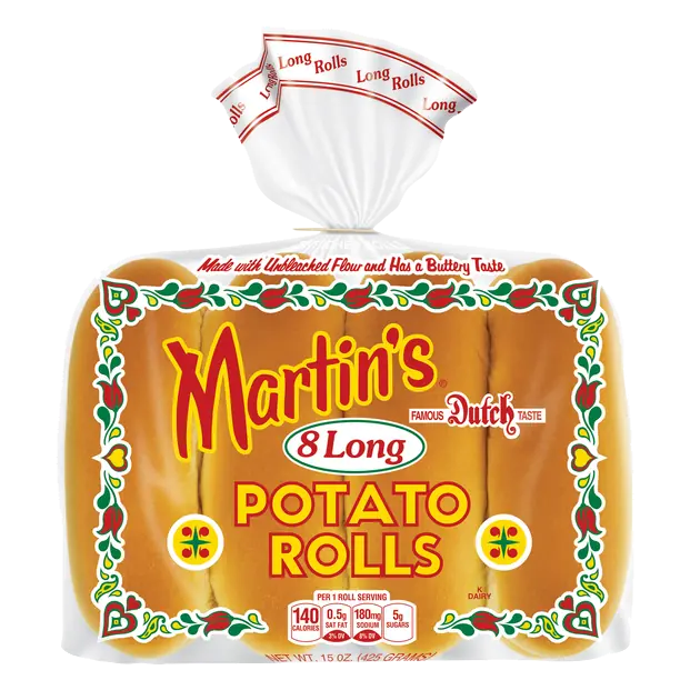 Long Potato Rolls - 8 ct