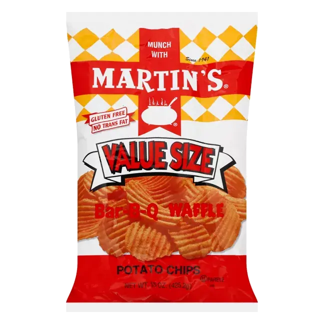 Potato Chips, Bar-B-Q Waffle, Value Size