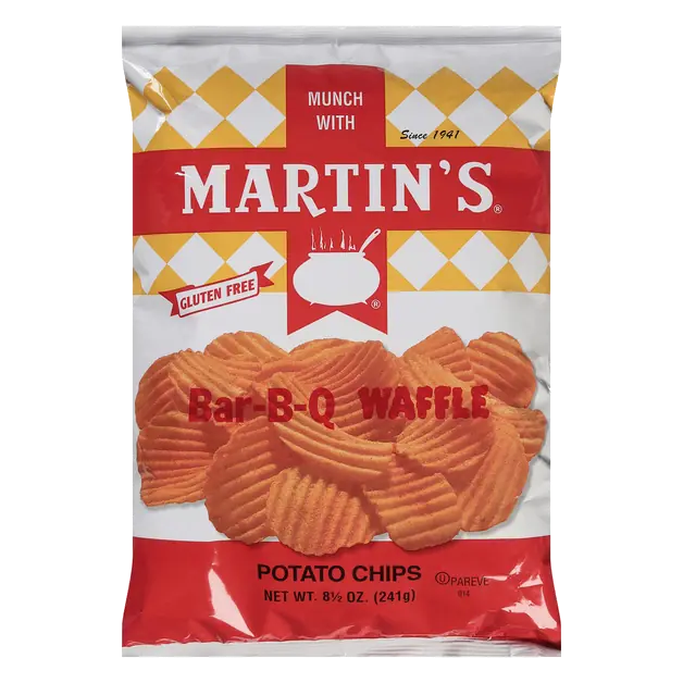Martin's Bar-B-Q Waffle Potato Chips
