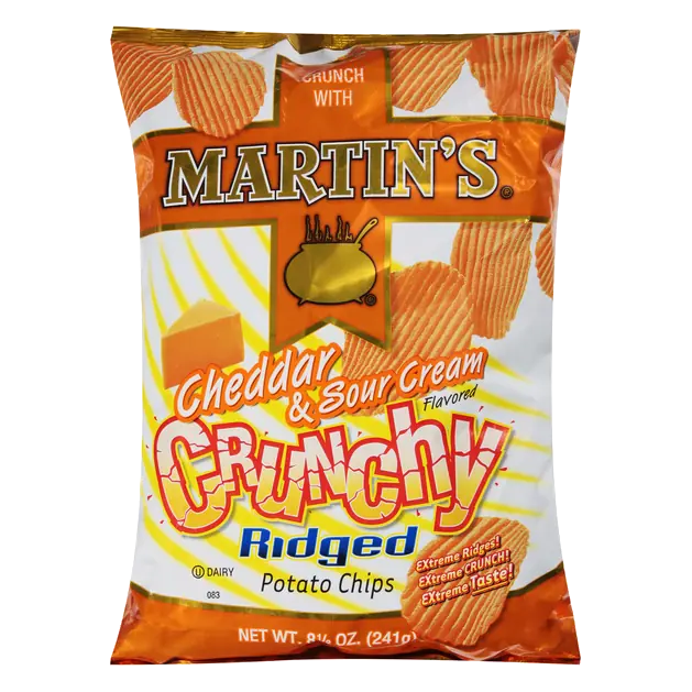 Martin's Crunchy Ridged Cheddar & Sour Cream Potato Chips