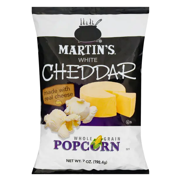 Martin's Whole Grain Popcorn White Cheddar