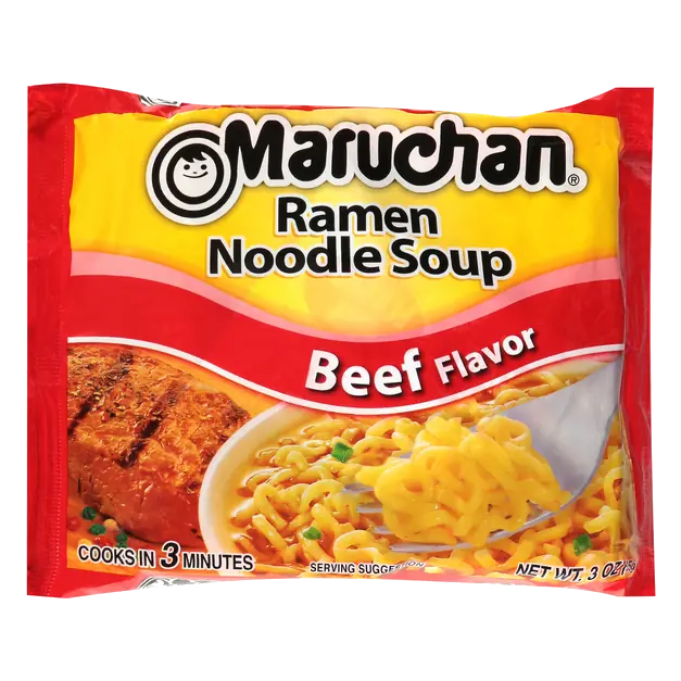 Beef Flavor Ramen Noodle Soup