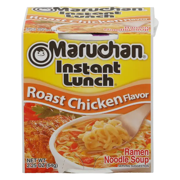 Instant Lunch Roast Chicken Flavor Ramen Noodle Soup Cup