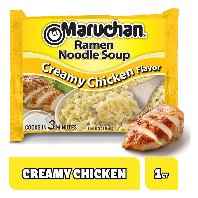 Ramen Noodle Soup, Creamy Chicken Flavor