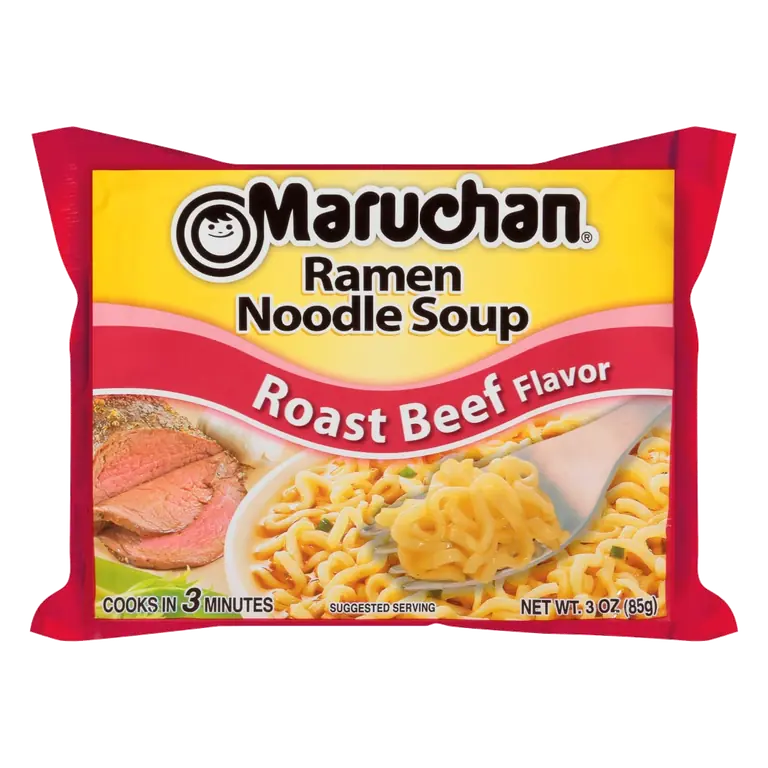 Ramen Noodle Soup, Roast Beef