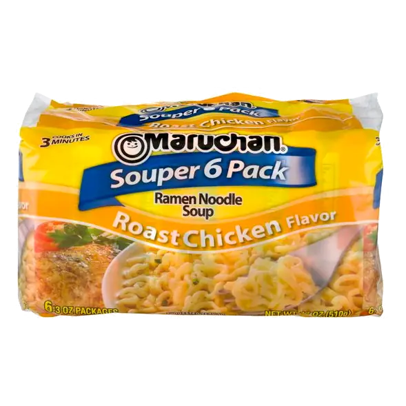 Roast Chicken Flavor Ramen Noodle Soup - 6 ct