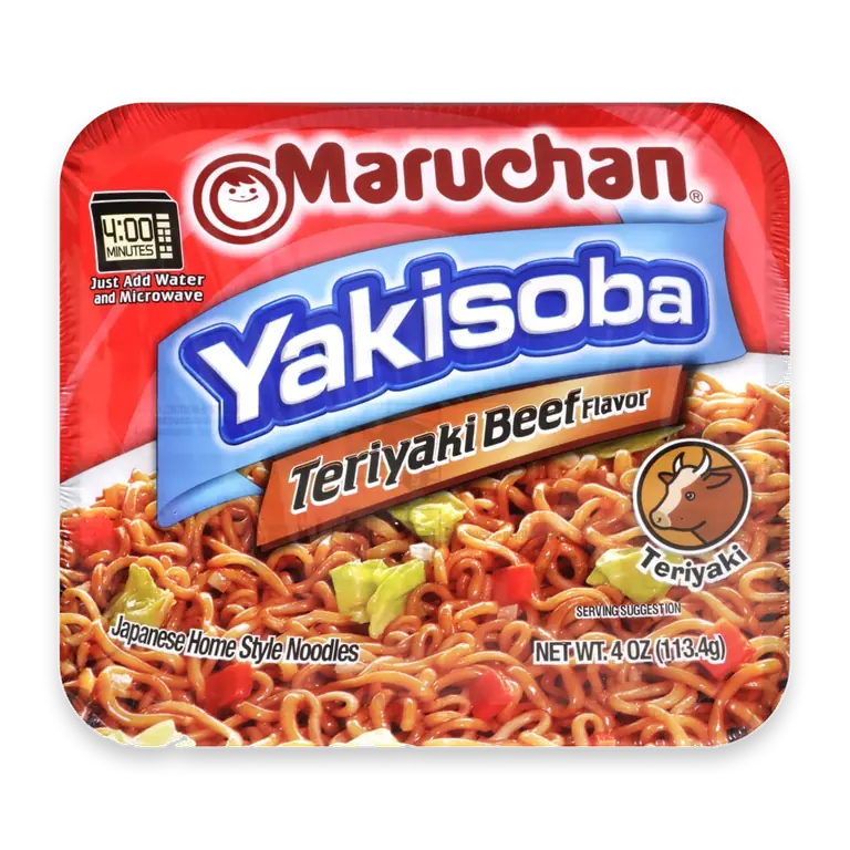 Yakisoba Noodles, Teriyaki Beef