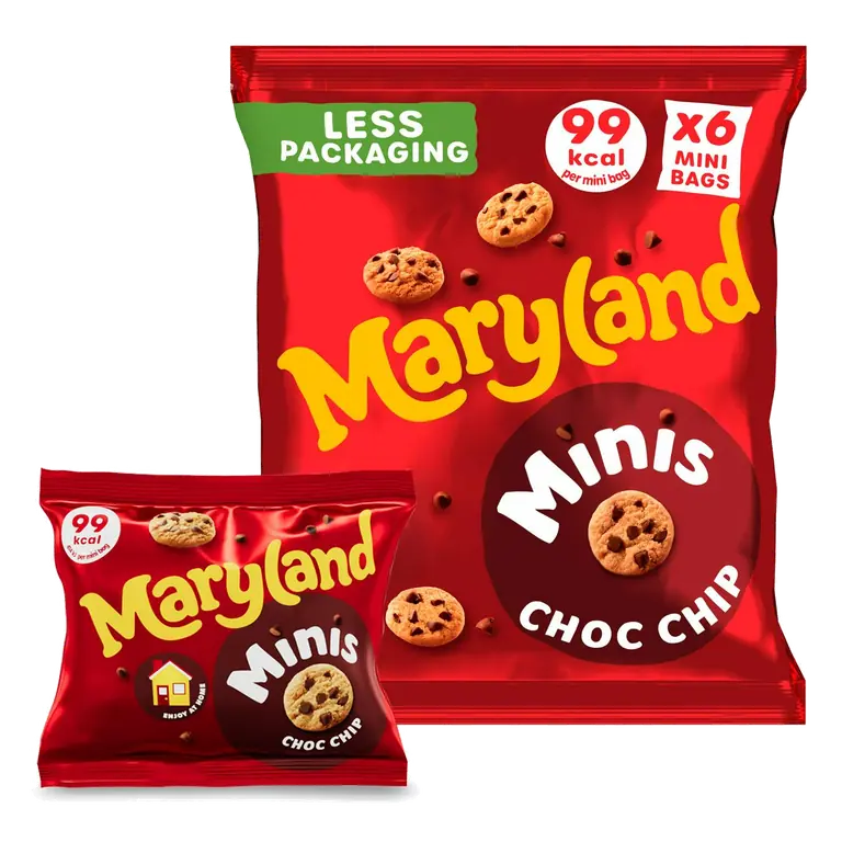 6 Cookies Minis Multipacks Chocolate Chip