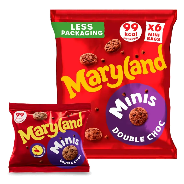 6 Cookies Minis Multipacks Double Chocolate