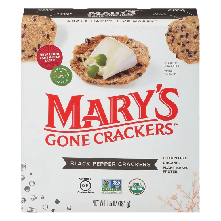 Black Pepper Organic Crackers