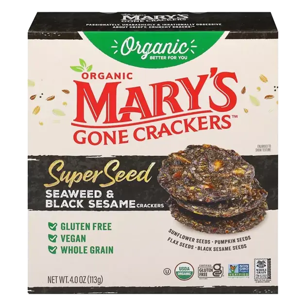 Crackers, Seaweed & Black Sesame, Super Seed