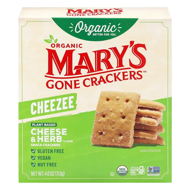 Organic Cheezee Plant Based Cheese & Herb Crackers