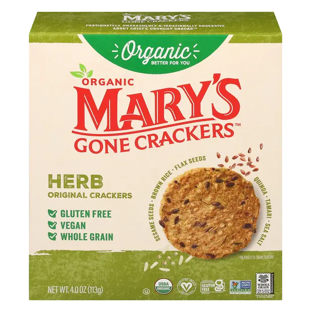Organic Gluten Free Original Herb Crackers