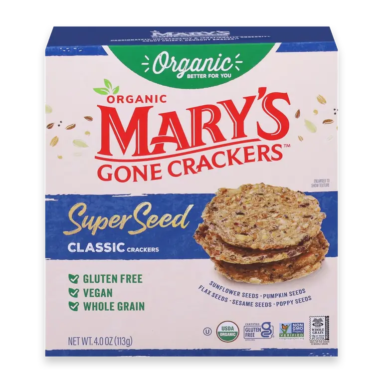 Organic Mary's Gone Crackers Super Seed Classic Crackers