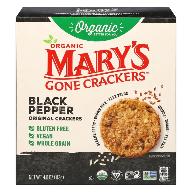 Organic Original Black Pepper Crackers