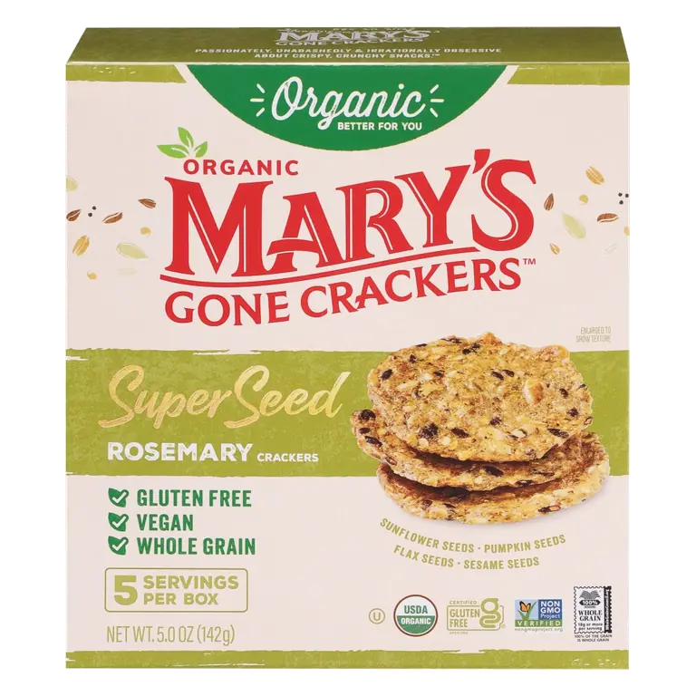 Rosemary Super Seed Crackers