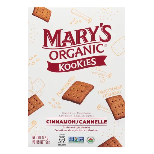 Mary's Organic Kookies Graham-Style Snack Cinnamon 142 g