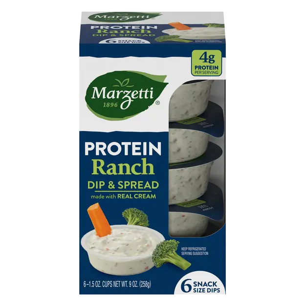 Protein Ranch Dip & Spread Cups - 6 ct