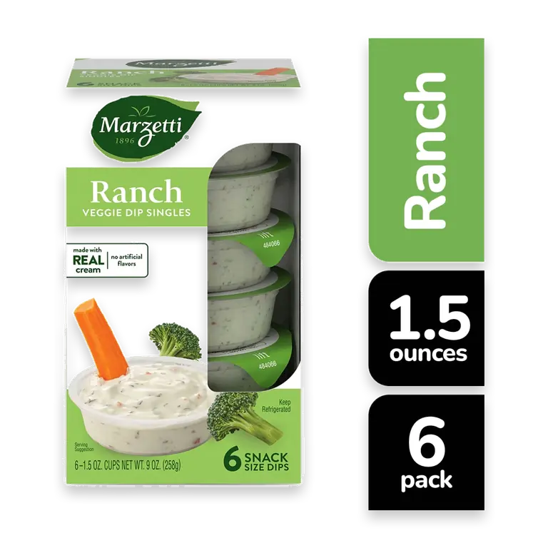 Ranch Veggie Dip Singles