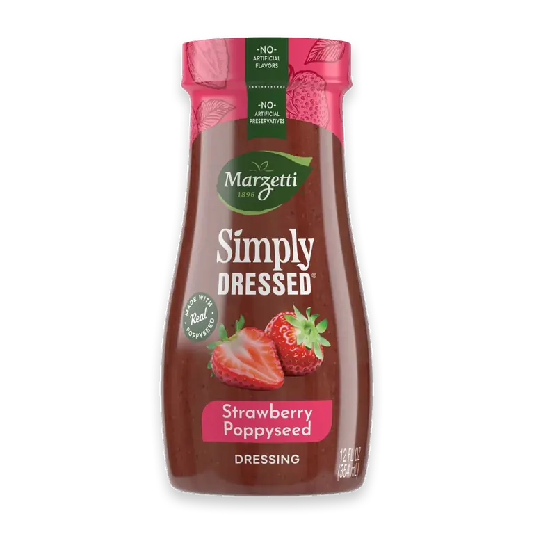 Simply Dressed Strawberry Poppyseed Dressing