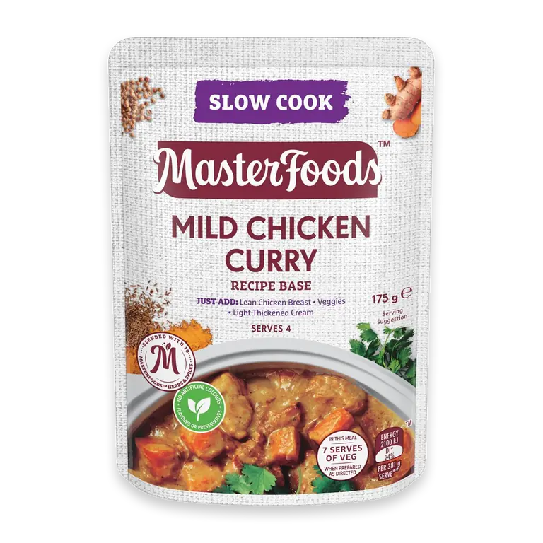 Mild Chicken Curry Slow Cook Recipe Base