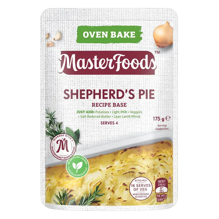 Shepherd's Pie Oven Bake Recipe Base