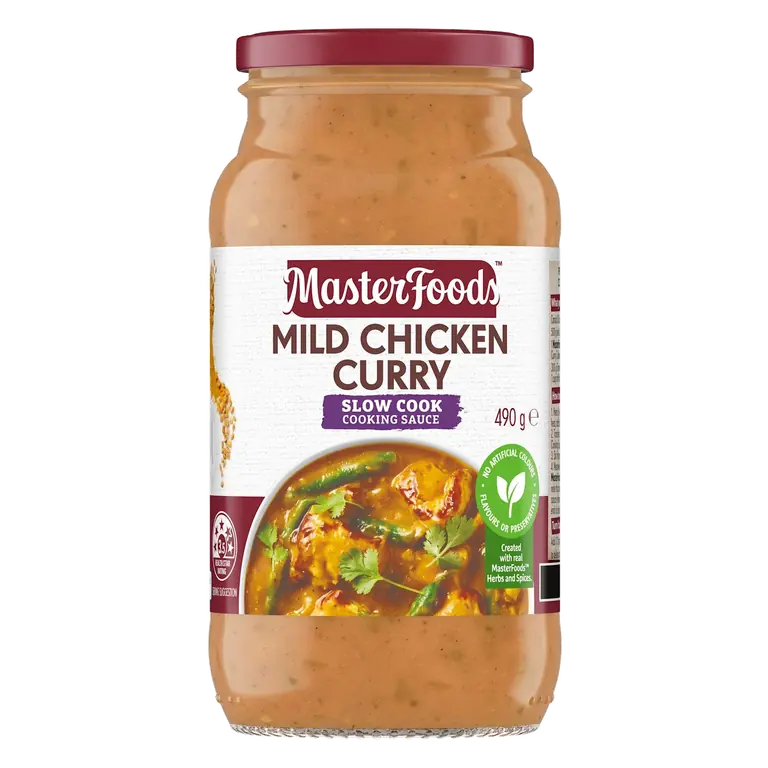 Slow Cook Mild Chicken Curry Cooking Sauce