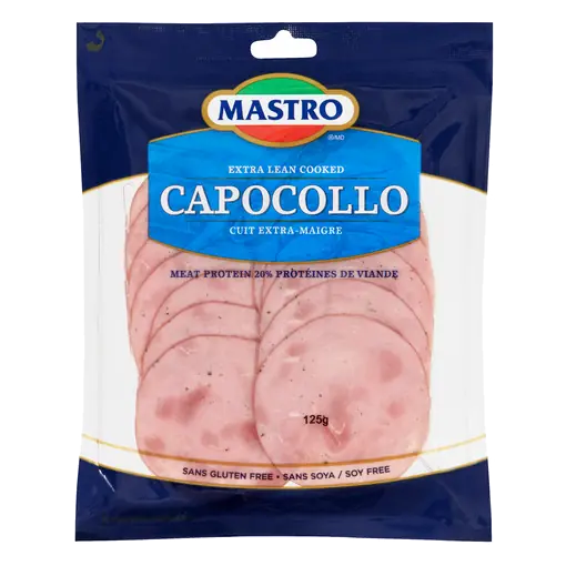Extra Lean Cooked Capocollo Sliced Meat 125 g